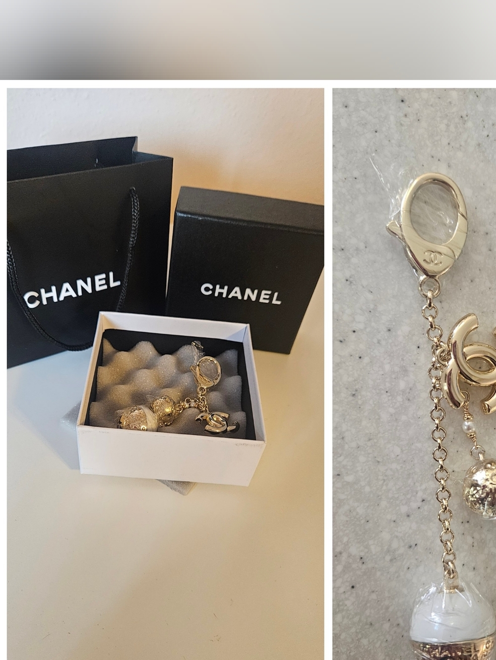 Gold CC Charm Keychain/Bag Charm